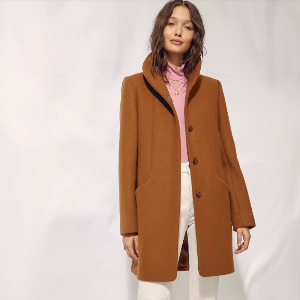Aritzia Coat The Cocoon Wool Cashmere Winter Mid-Length Cigar XS
